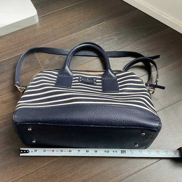 Kate Spade Navy Nautical Striped Leather Bag - Picture 13 of 14